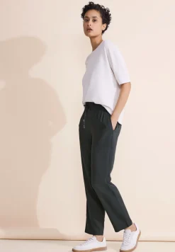 Loose fit viscose broek