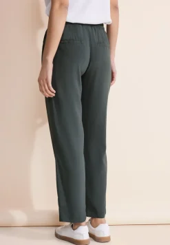 Loose fit viscose broek