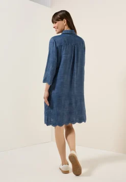 Lyocell jurk met borduursel