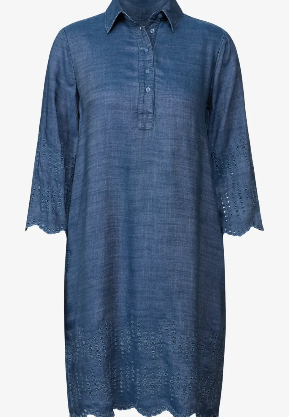 Lyocell jurk met borduursel
