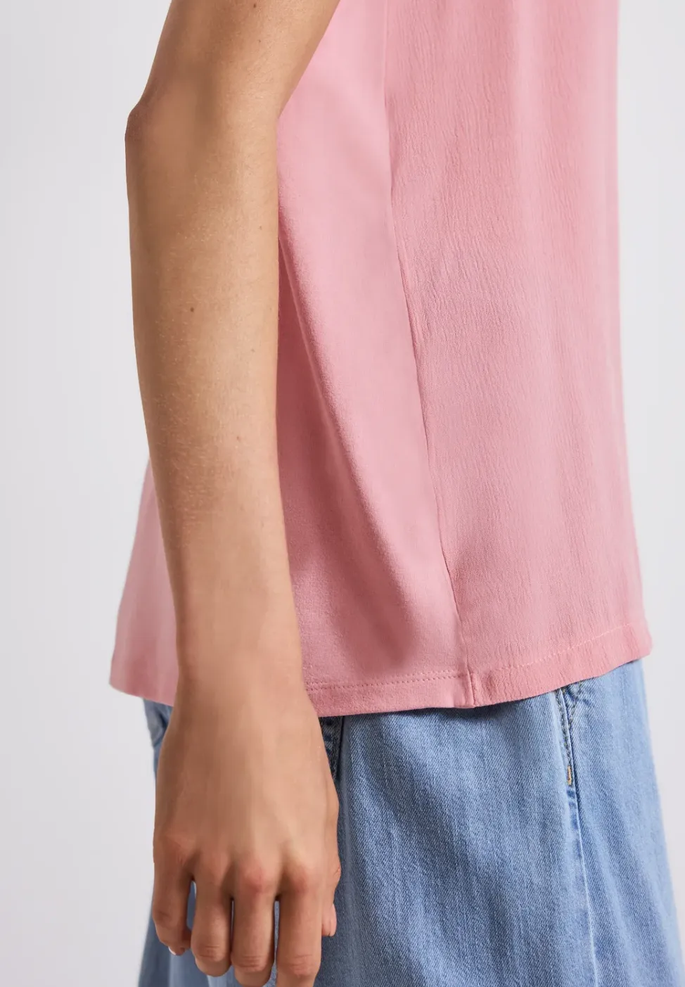 Materiaalmix top met tape