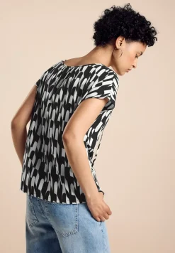 Materiaalmix T-shirt