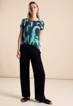 Materiaalmix T-shirt