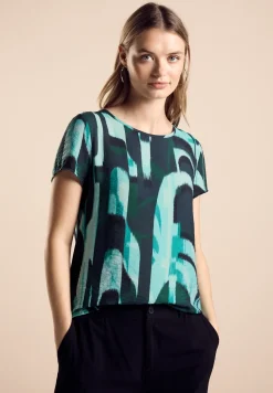Materiaalmix T-shirt