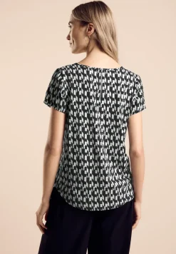 Materiaalmix T-shirt