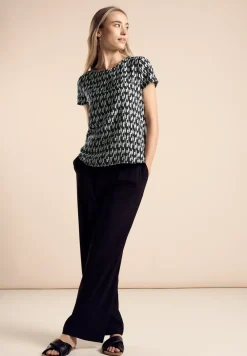 Materiaalmix T-shirt
