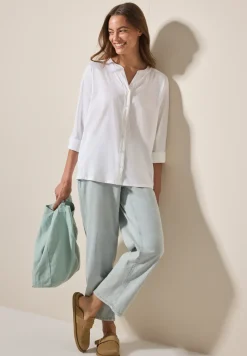 Materiaalmix blouse
