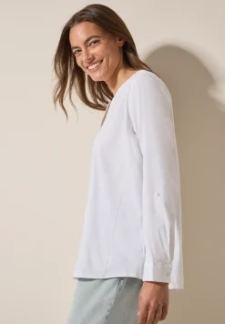 Materiaalmix blouse