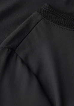 Materiaalmix chiffon shirt