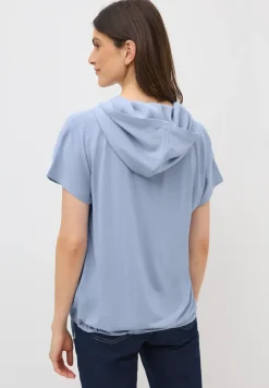 Materiaalmix hoodie