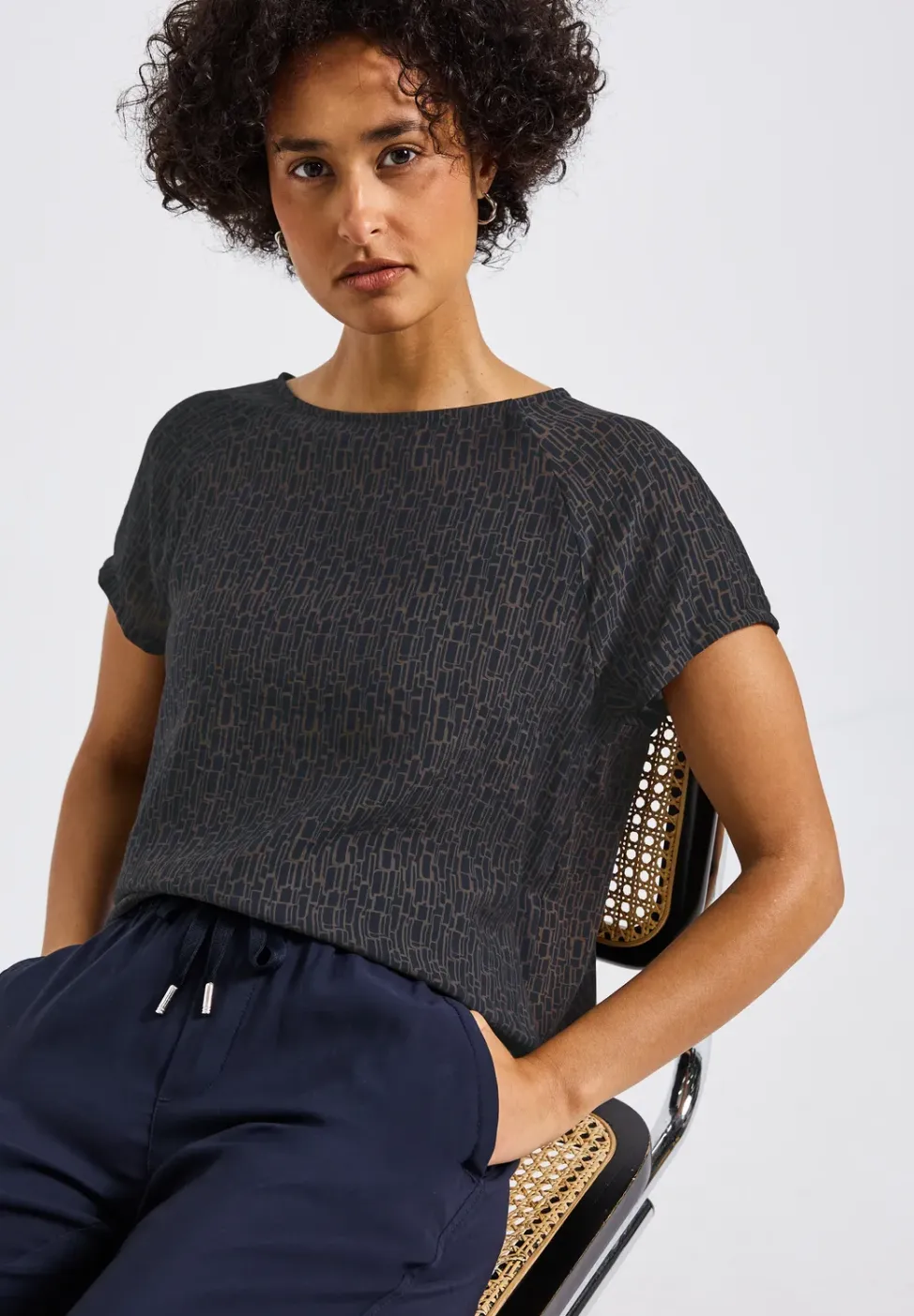 Materiaalmix Shirt