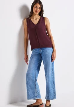 Materiaalmix top met tape
