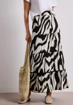 Maxirok in mousseline kwaliteit met print