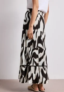 Maxirok in mousseline kwaliteit met print