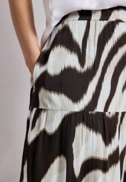 Maxirok in mousseline kwaliteit met print