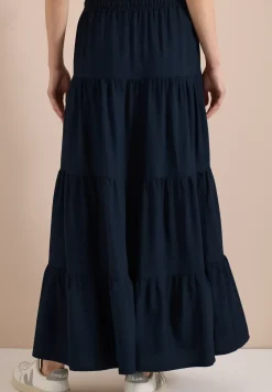 Maxirok met volants en elastische tailleband