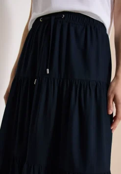 Maxirok met volants en elastische tailleband