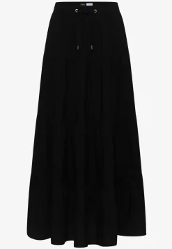 Maxirok met volants en elastische tailleband