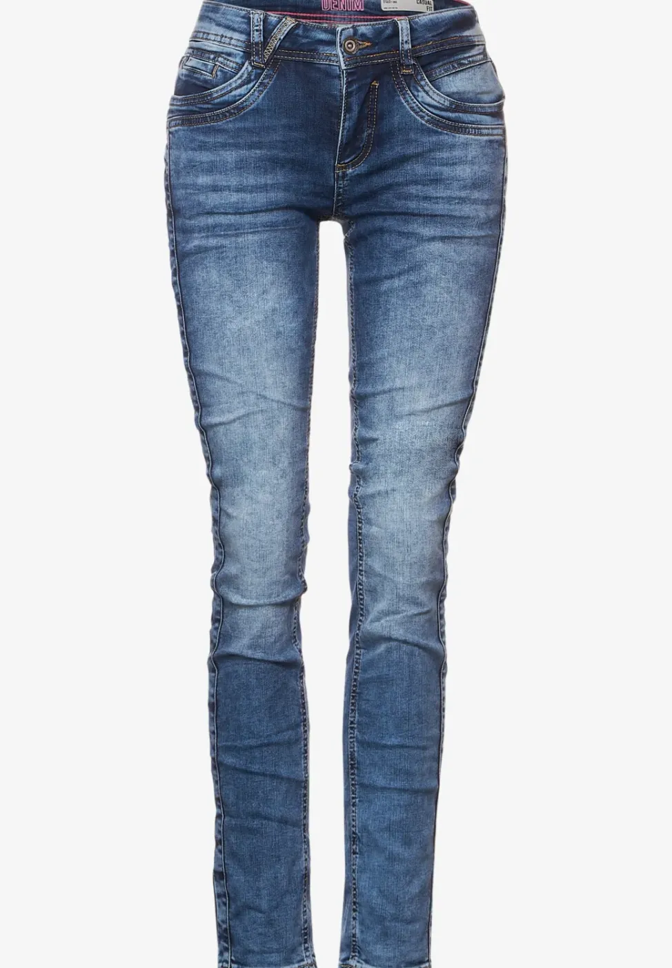Mediumblauwe casual-fit jeans