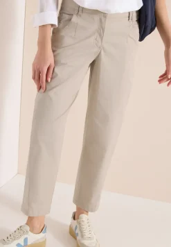 Mid Waist broek met wijde pijpen in casual pasvorm