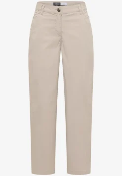 Mid Waist broek met wijde pijpen in casual pasvorm