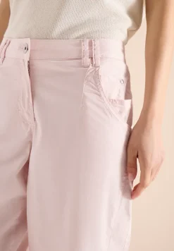 Mid Waist broek met wijde pijpen in casual pasvorm