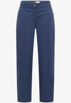 Mid Waist broek met wijde pijpen in casual pasvorm