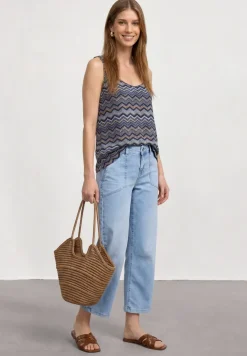 Mid Waist jeans culotte in Loose Fit