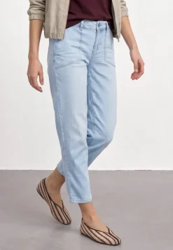 Mid Waist jeans in chino-look