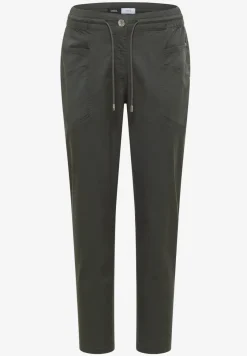 Mid Waist Slim Legs broek in een gewassen look