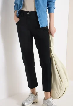 Mid Waist Slim Legs broek in casual fit