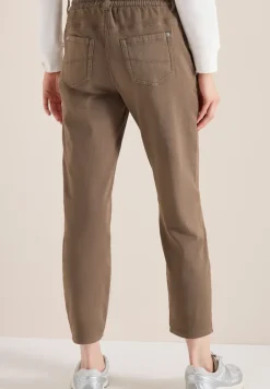 Mid Waist Slim Legs broek in Loose Fit