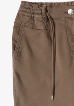 Mid Waist Slim Legs broek in Loose Fit