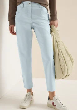 Mid Waist Slim Legs broek in casual fit