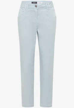 Mid Waist Slim Legs broek in casual fit