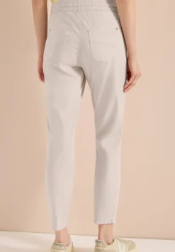 Mid Waist Slim Legs broek in een gewassen look