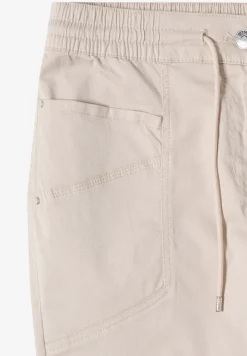 Mid Waist Slim Legs broek in een gewassen look