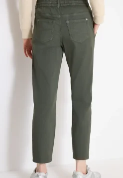 Mid Waist Slim Legs broek in Loose Fit