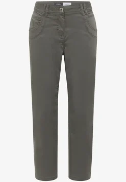 Mid Waist Slim Legs broek in casual fit