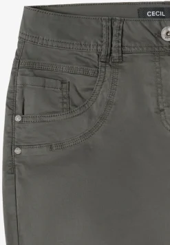 Mid Waist Slim Legs broek in casual fit