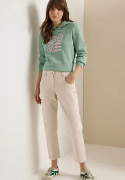 Mid Waist Slim Legs broek in casual fit