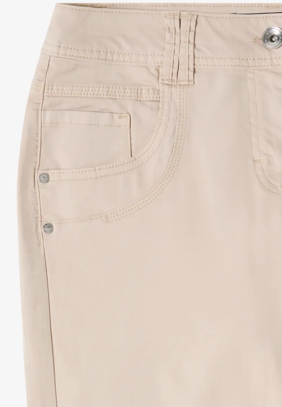 Mid Waist Slim Legs broek in casual fit