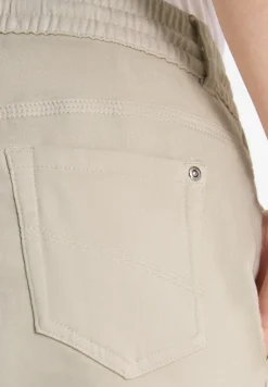Mid Waist Slim Legs broek in Loose Fit