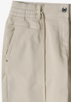 Mid Waist Slim Legs broek in Loose Fit