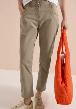 Mid Waist Slim Legs broek in casual fit