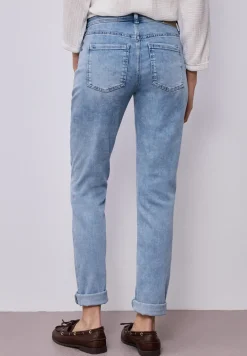 Mid Waist Slim Legs jeans met turn-up