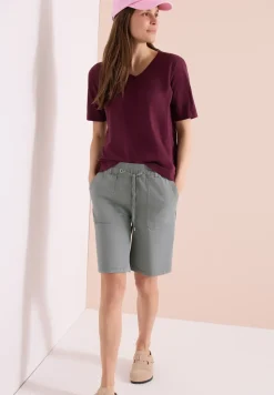 Mid Waist straight legs short in casual pasvorm