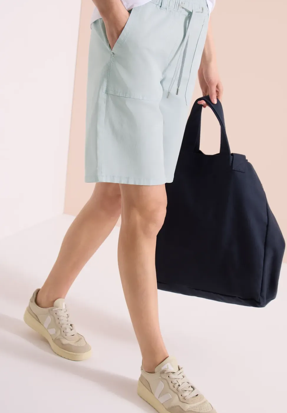 Mid Waist straight legs short in casual pasvorm