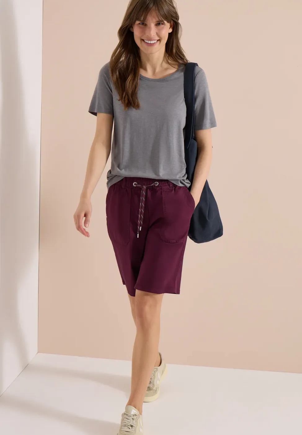 Mid Waist straight legs short in casual pasvorm