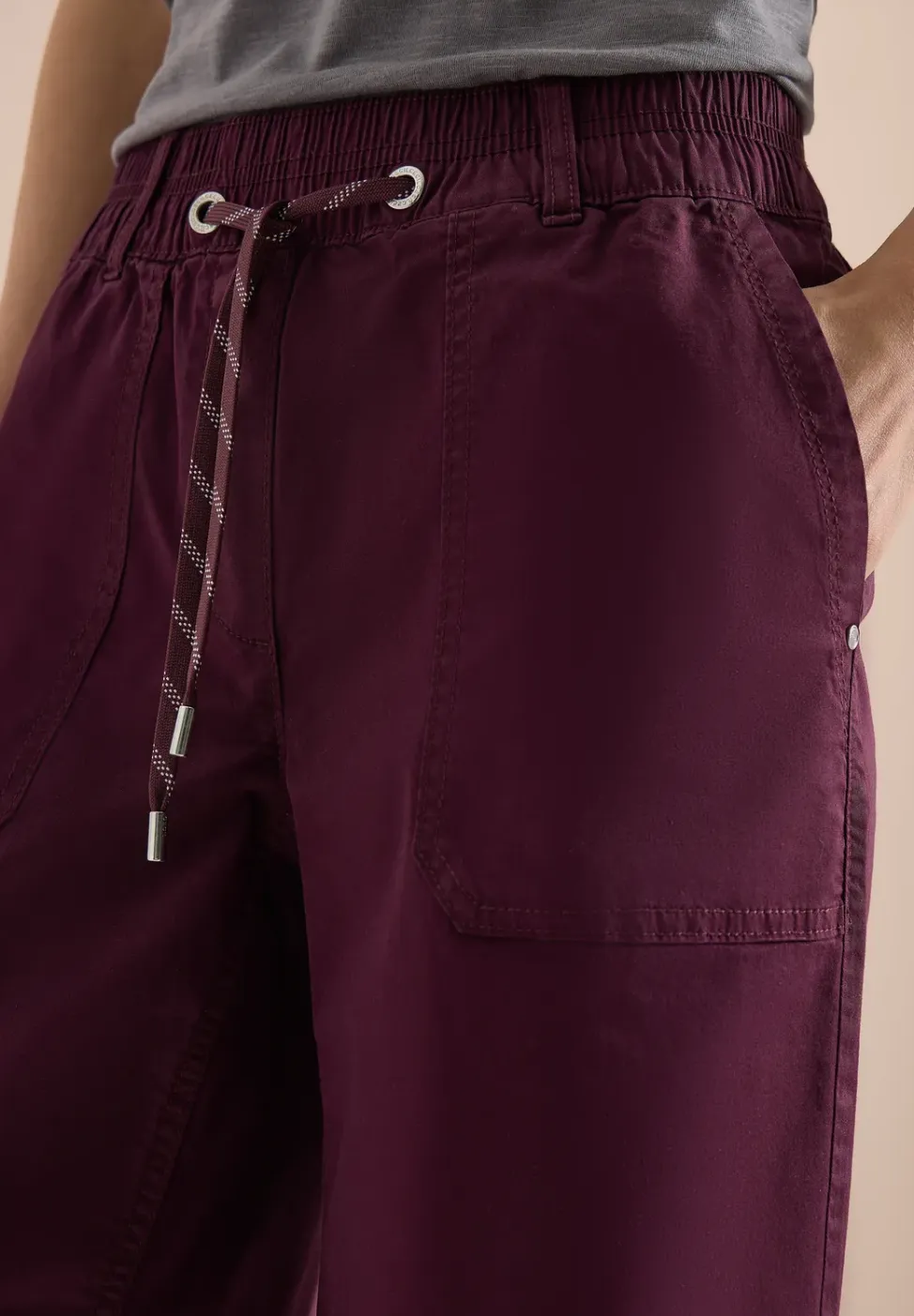 Mid Waist straight legs short in casual pasvorm